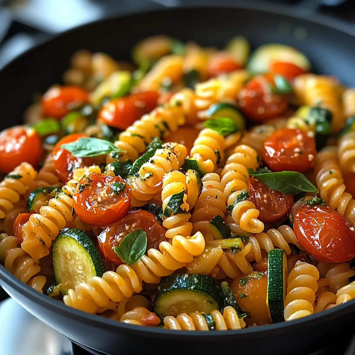 Tomaten Zucchini Pasta in 30 Minuten genießen
