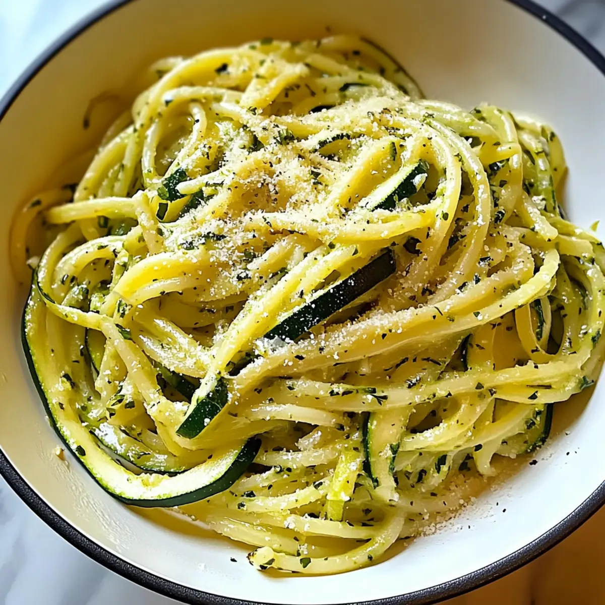 Zucchini Butter Pasta - Schnelles, cremiges Genussrezept