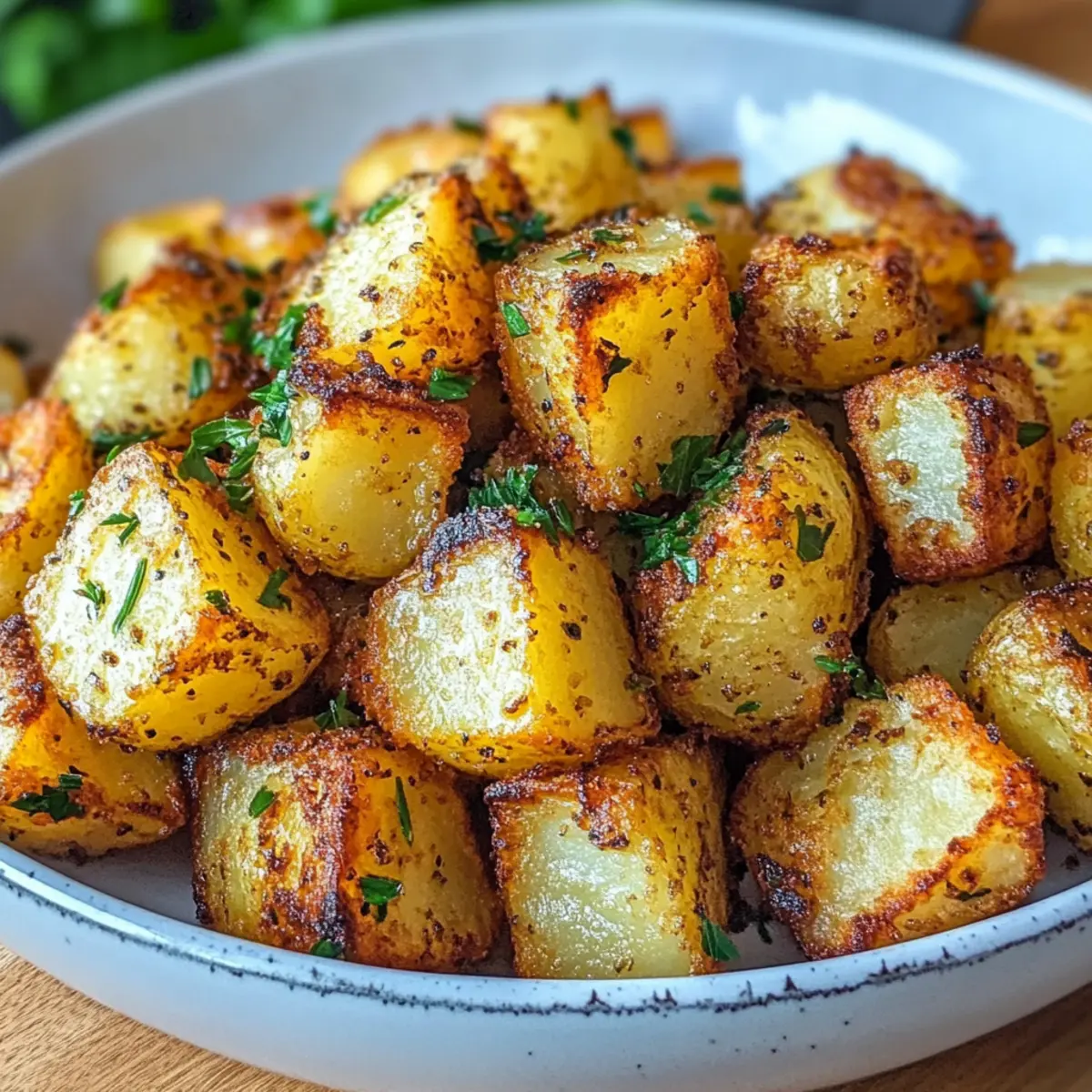 Luftfritteuse gewürfelte Kartoffeln einfach zubereiten
