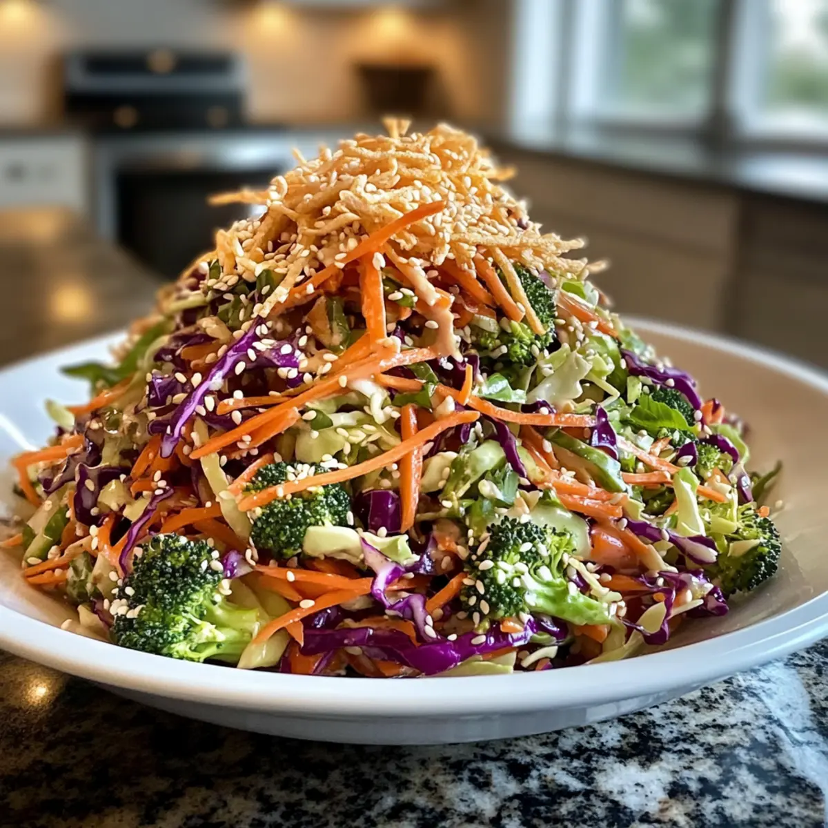 Asiatischer Kohl-Slaw mit nussigem Sesamdressing