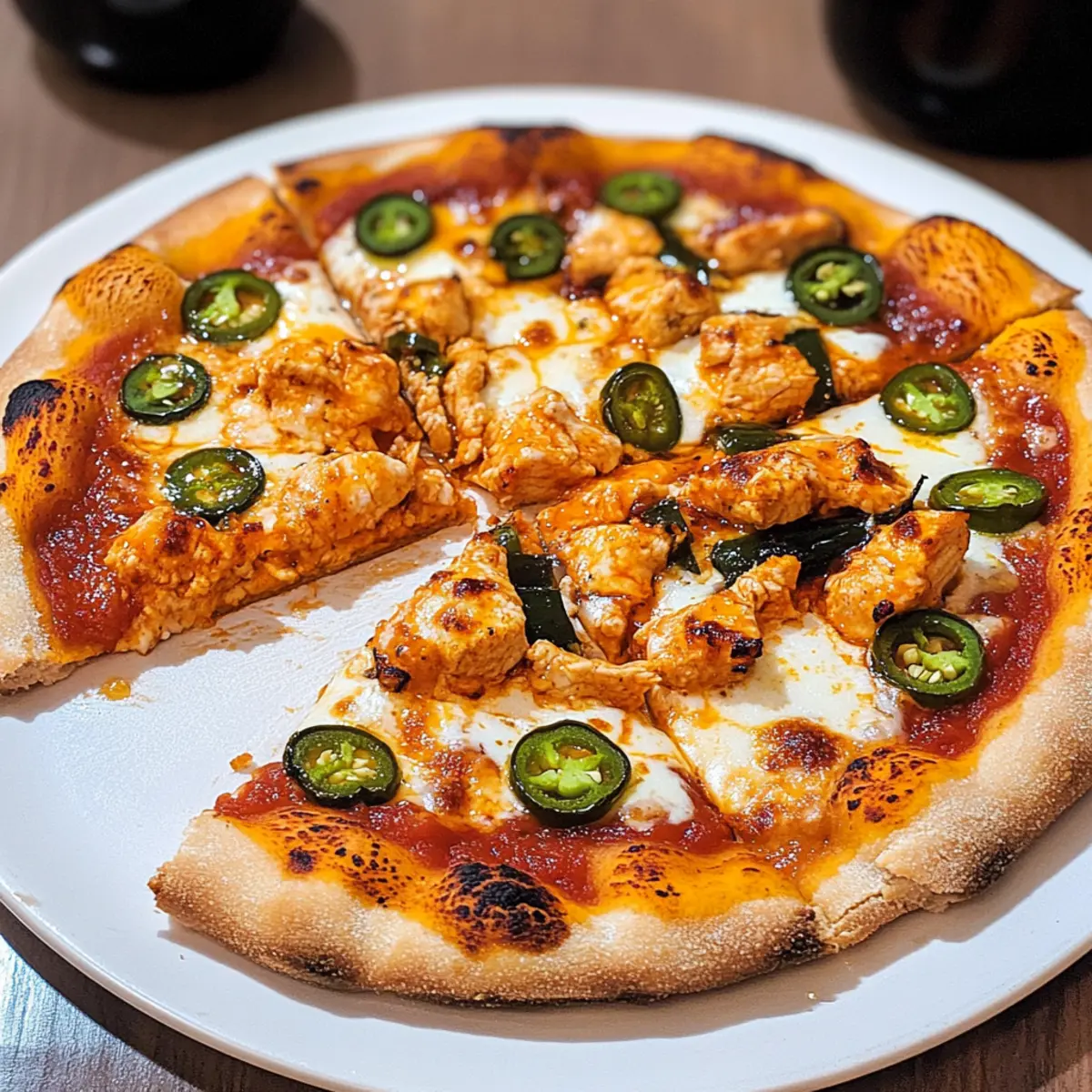Buffalo-Hühnchen-Pizza für den perfekten Abend!