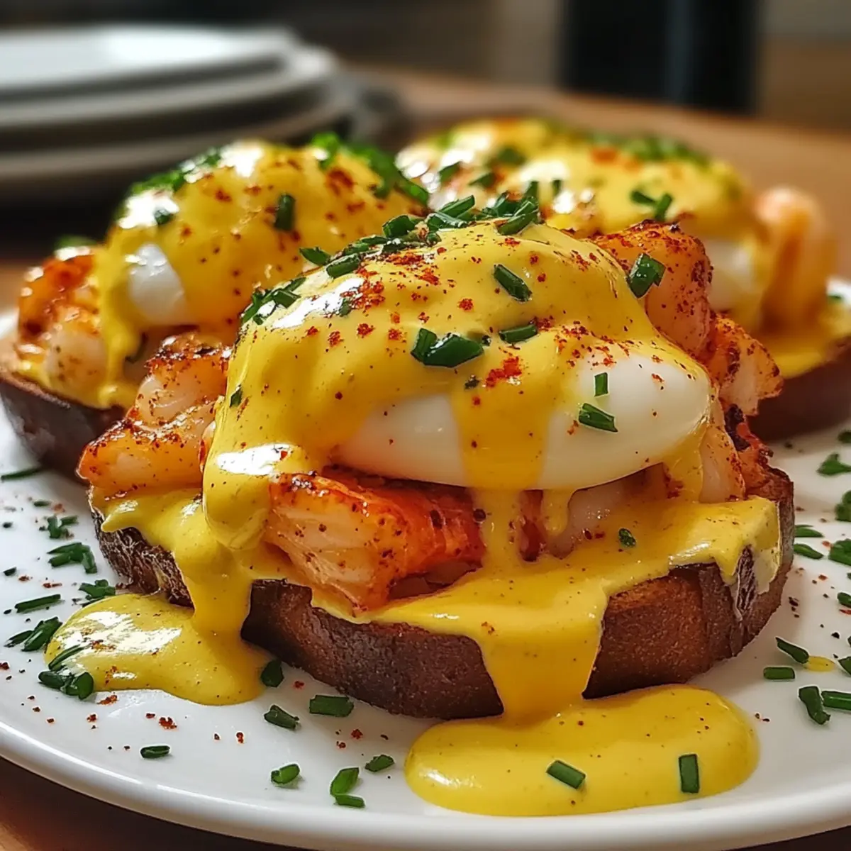Cajun Hummer Eier Benedict leicht gemacht