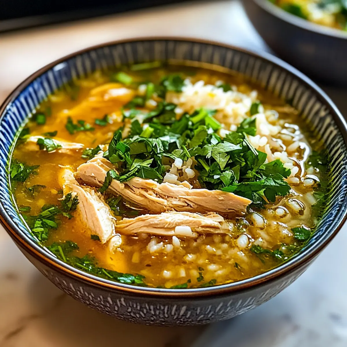 Hühnerrreisuppe mit speziellen Kräuterextrakt lecker kochen