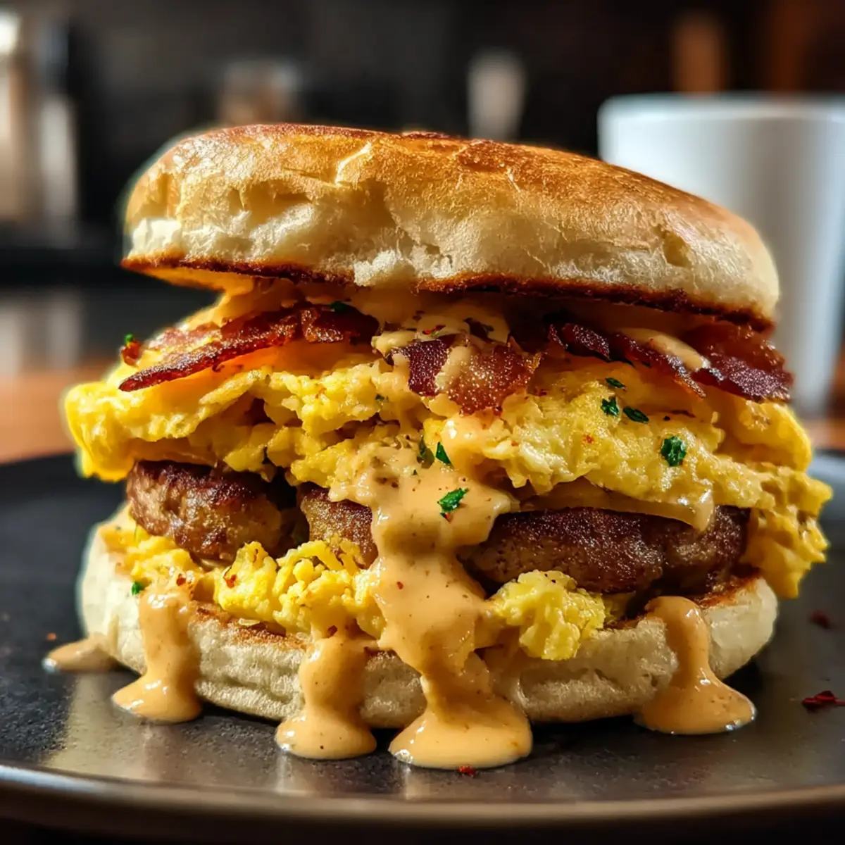 Chipotle Frühstückssandwich für einen guten Morgen