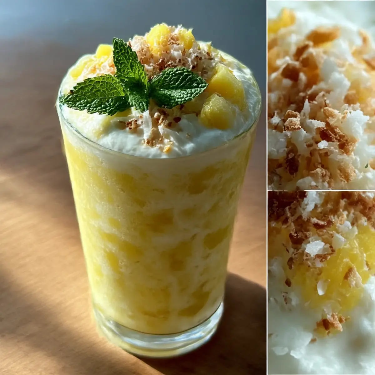 Kokosnuss Ananas für einen tropischen Genuss