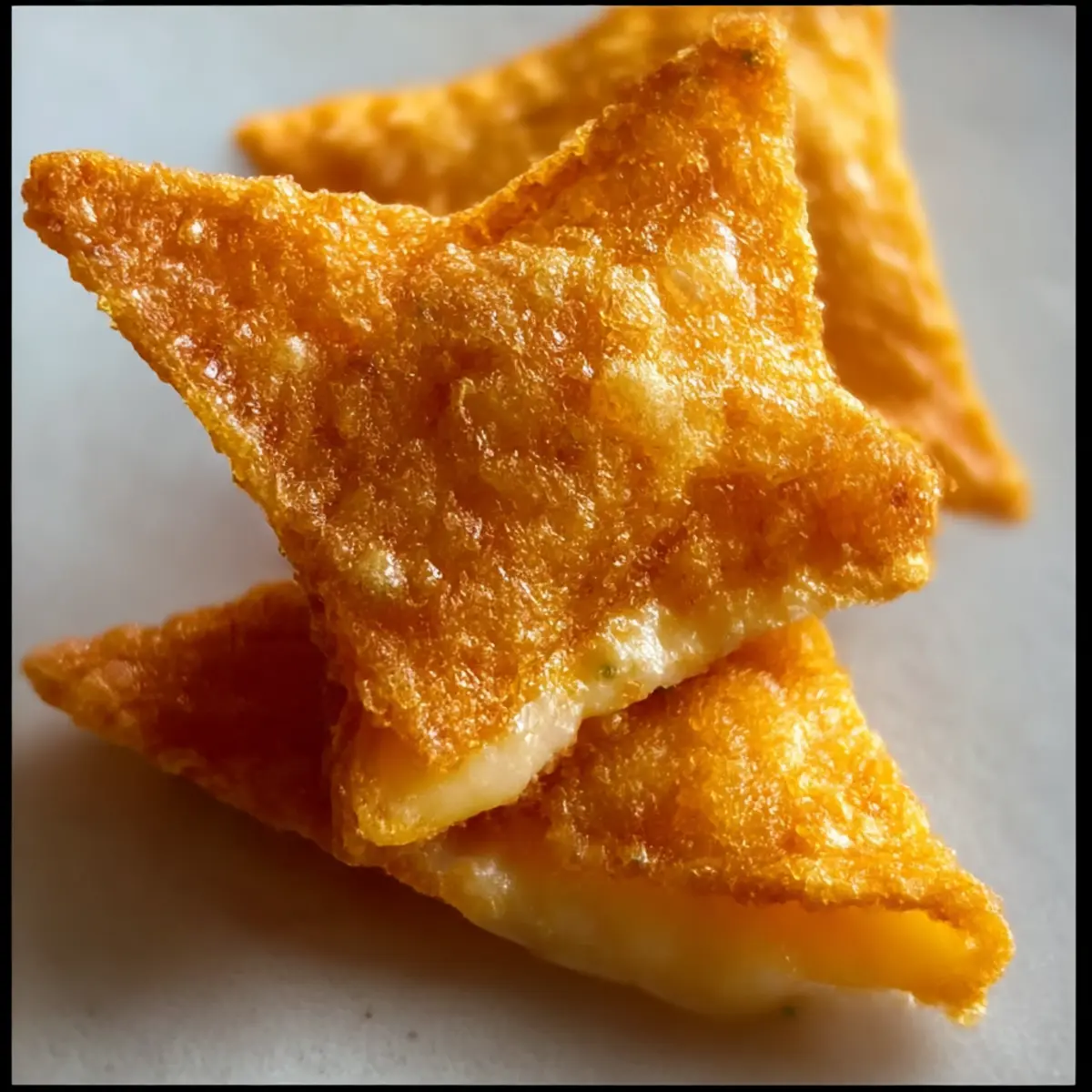 Knusprig frittierte Käse gefüllte Doritos selbst machen