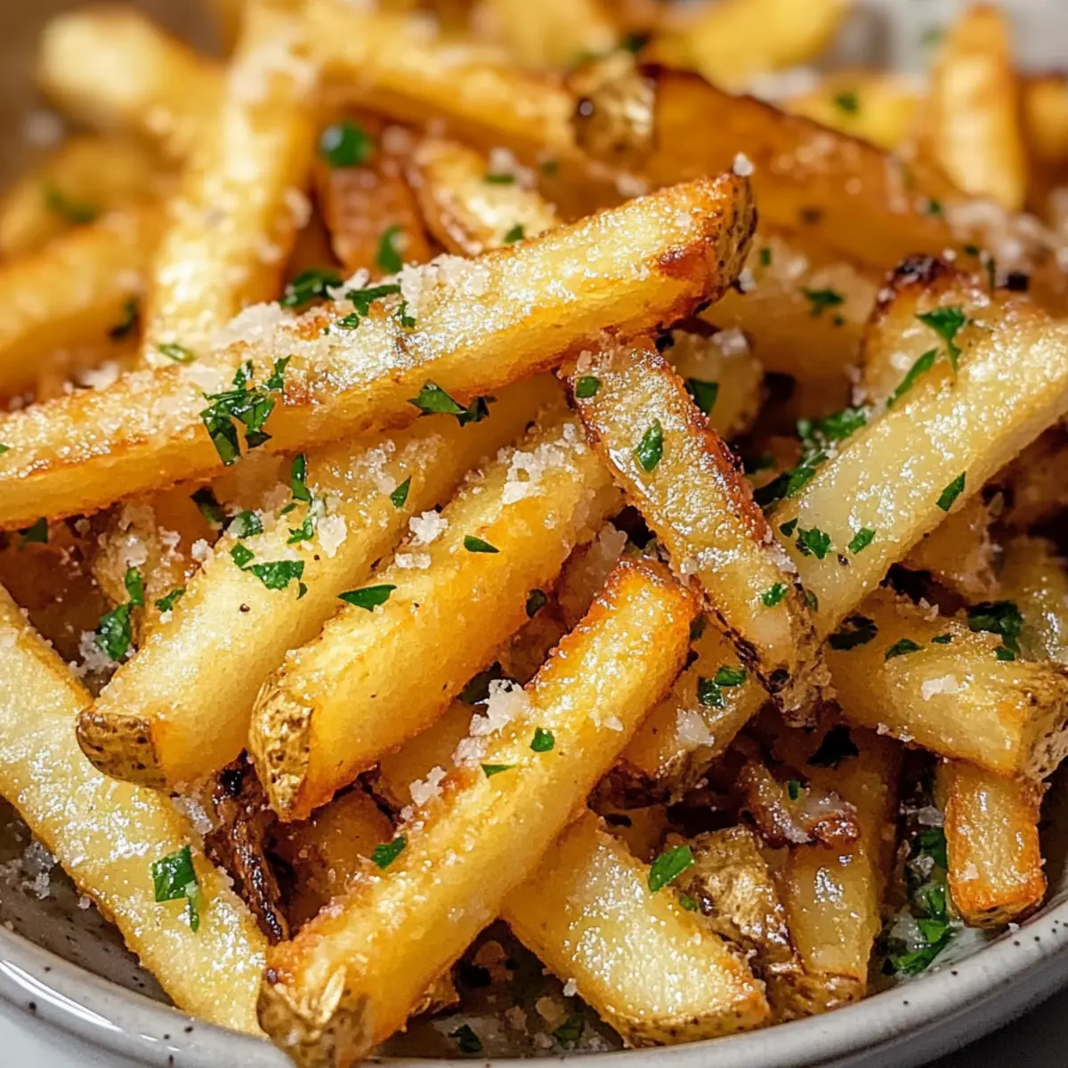 Knusprige Knoblauchbutterfries frisch und lecker