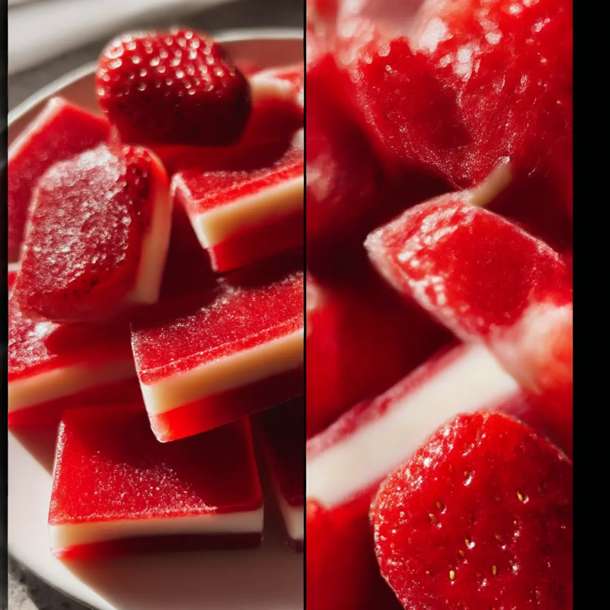 Hausgemachte Erdbeer-Gummis für gesunde Snacks