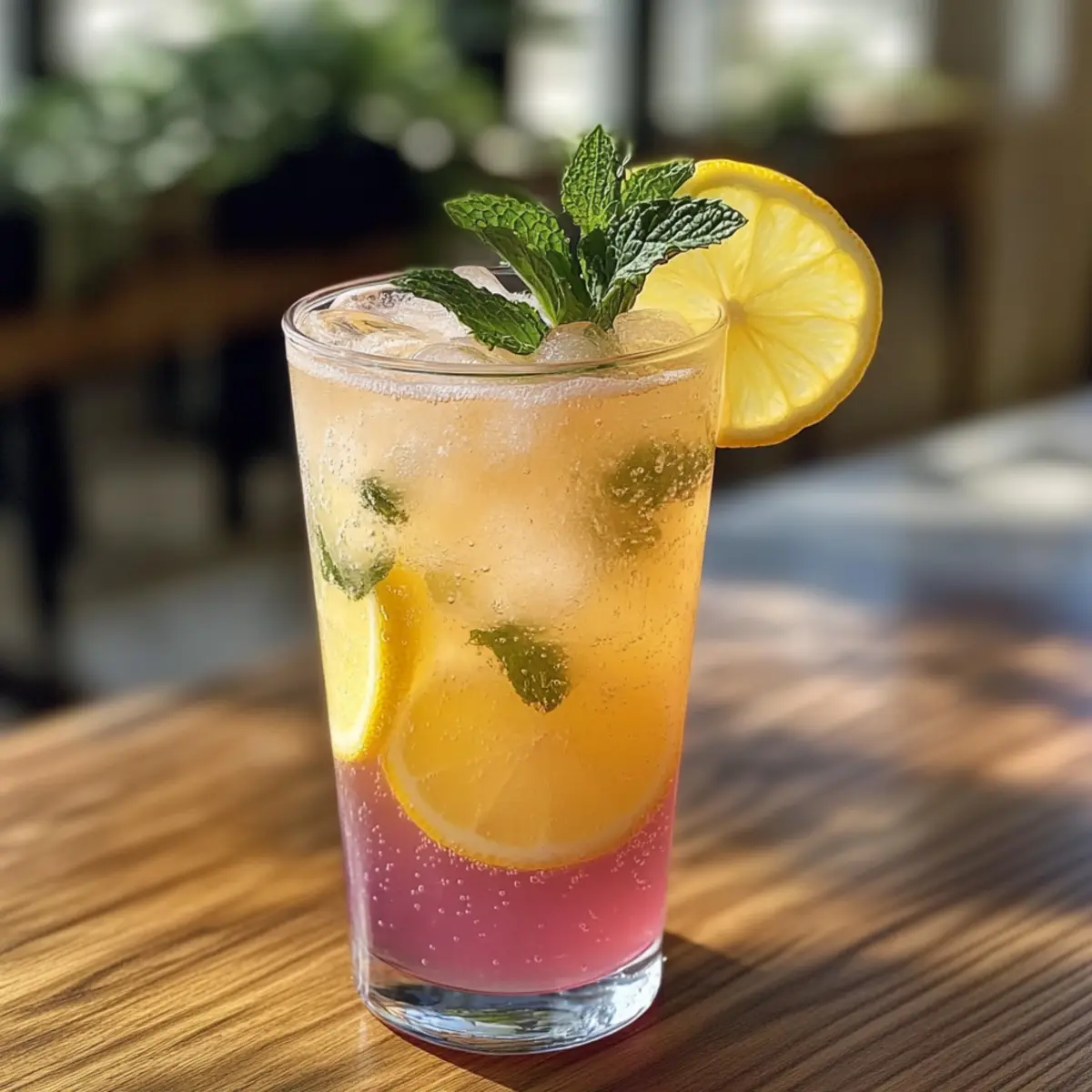 Erfrischende Honig Zitrone Rosa Limonade für den Sommer