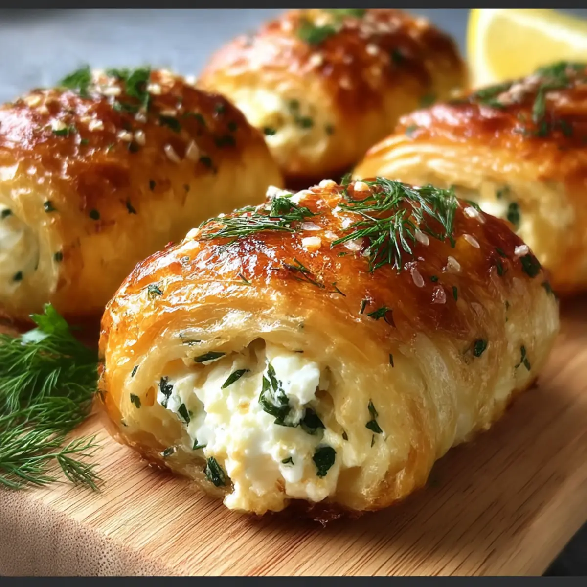 Knusprige Feta Röllchen Ofen schnell selbst machen