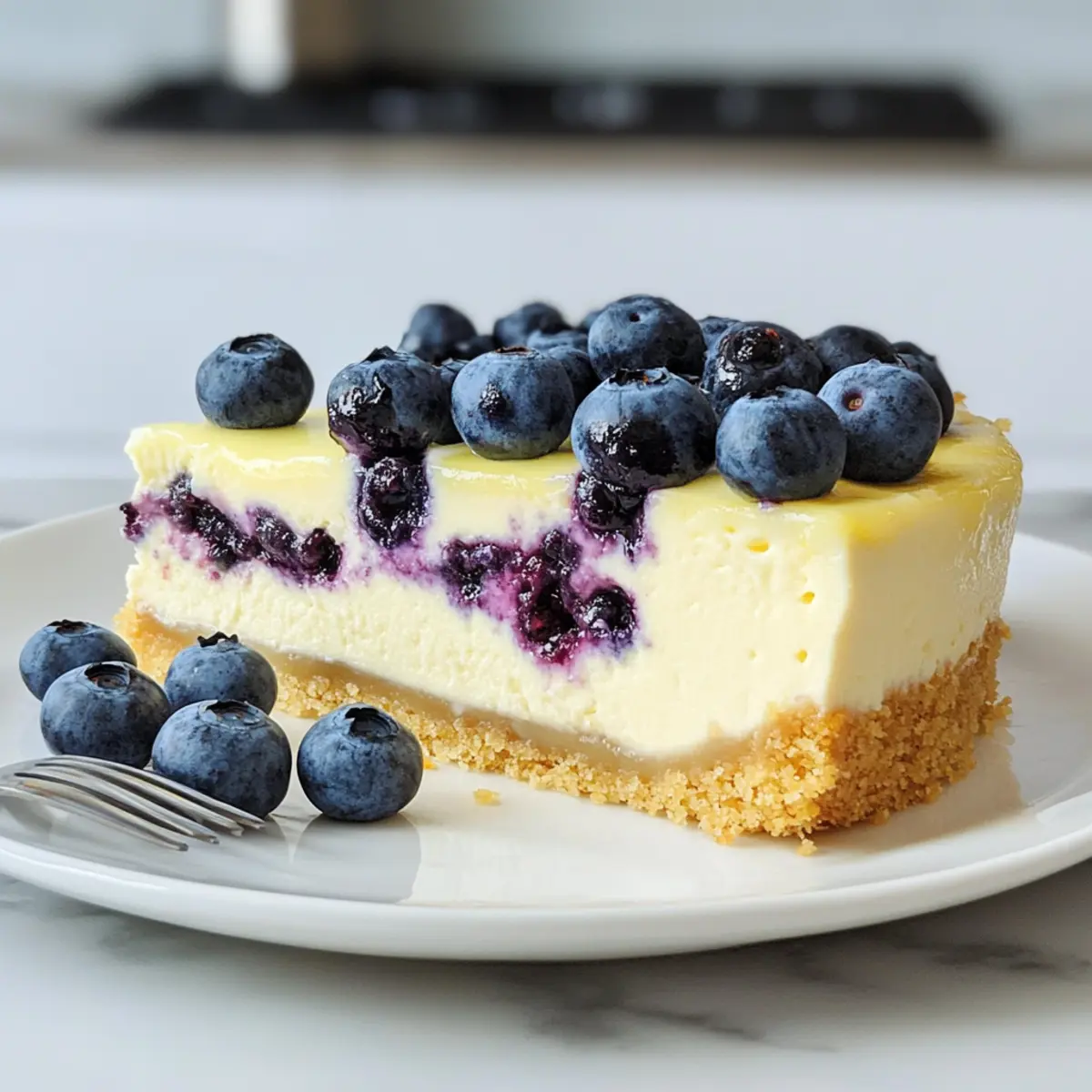 Zitronen-Blaubeer-Käsekuchen für jeden Anlass
