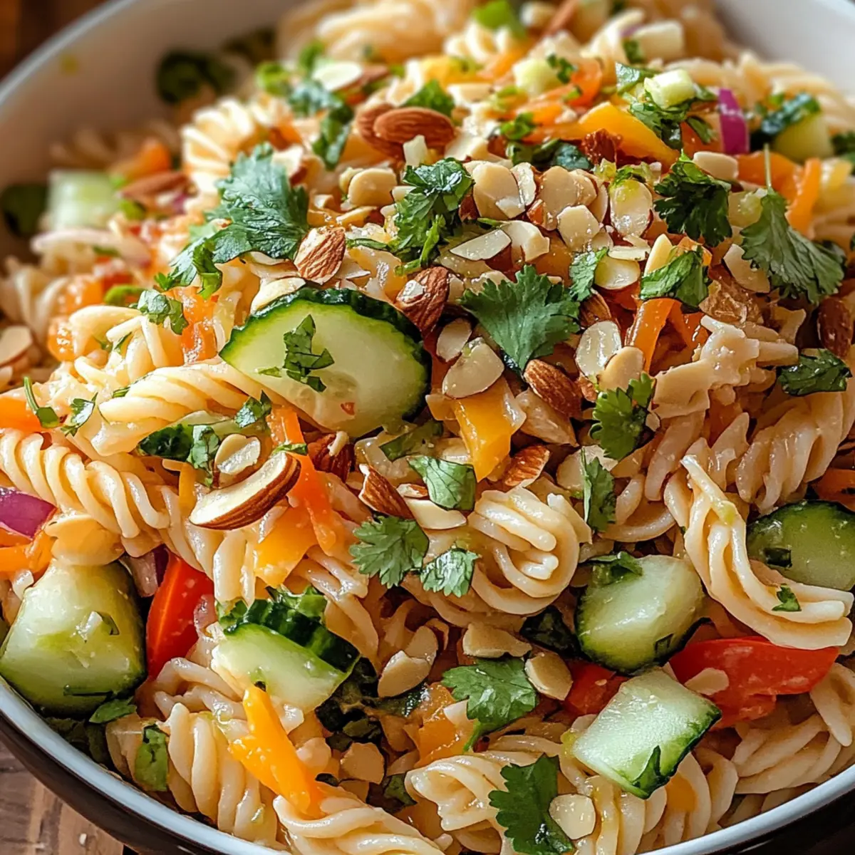 Limetten Crunch Nudelsalat für den perfekten Sommer