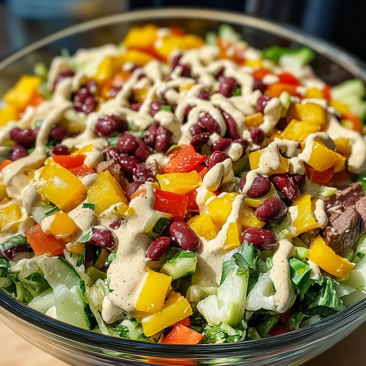 Übernacht-Salat Rezept zur Zubereitung: Frisch und Köstlich
