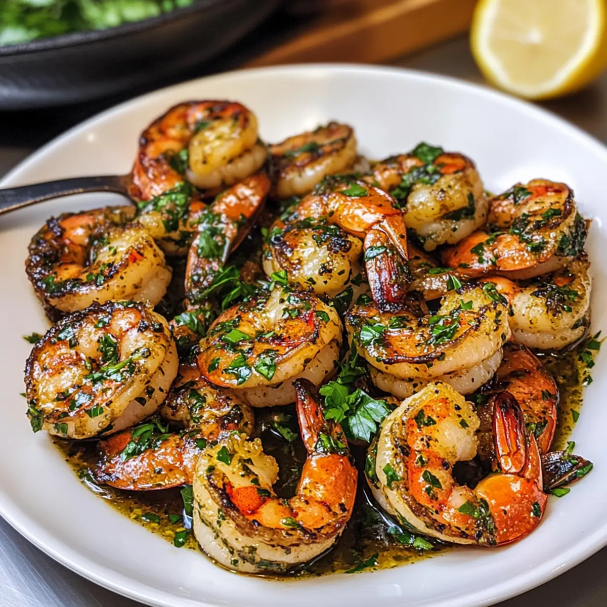 Pfannengebratene Chimichurri-Garnelen zaubern Genuss