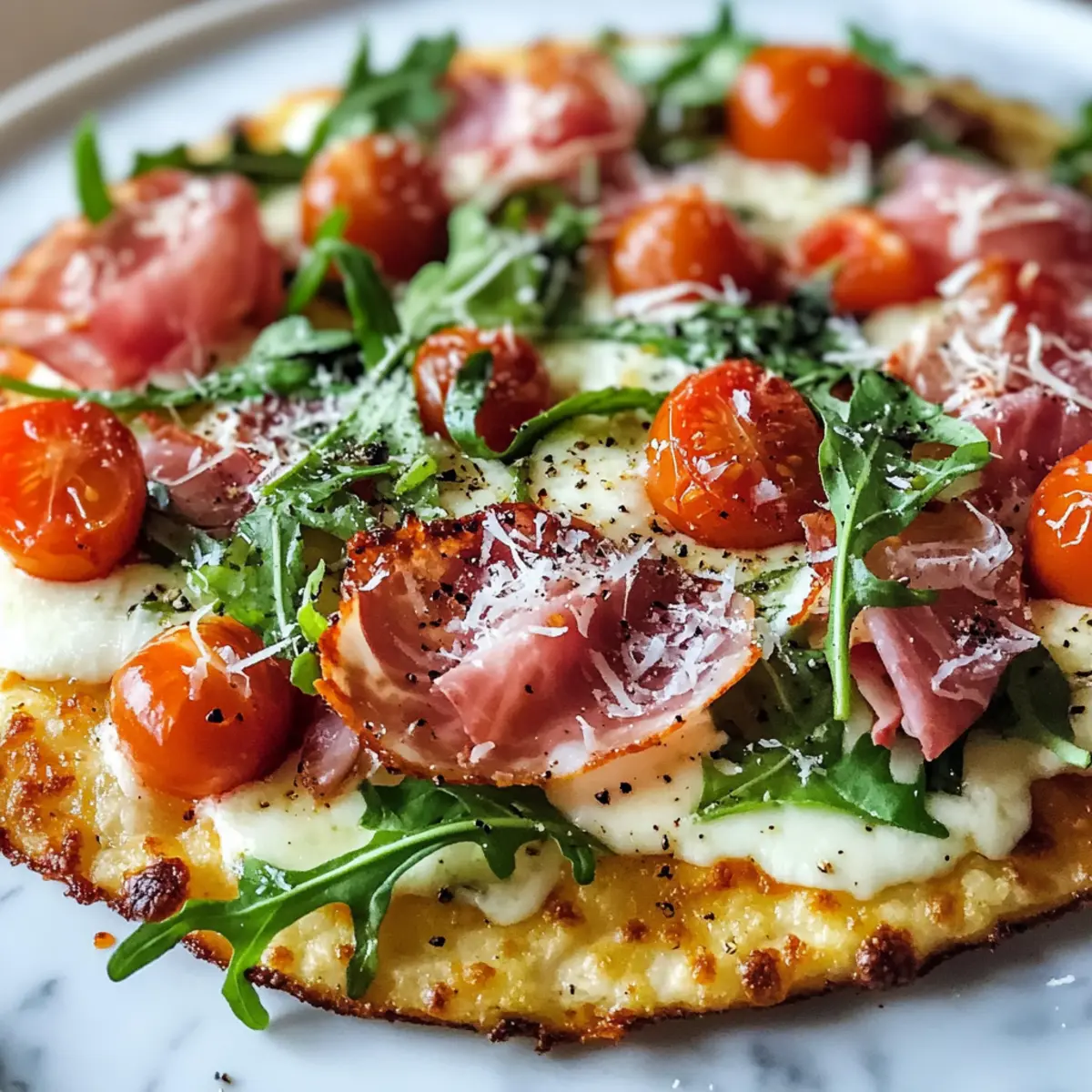 Pizza mit körnigem Frischkäse: Lecker und gesund!