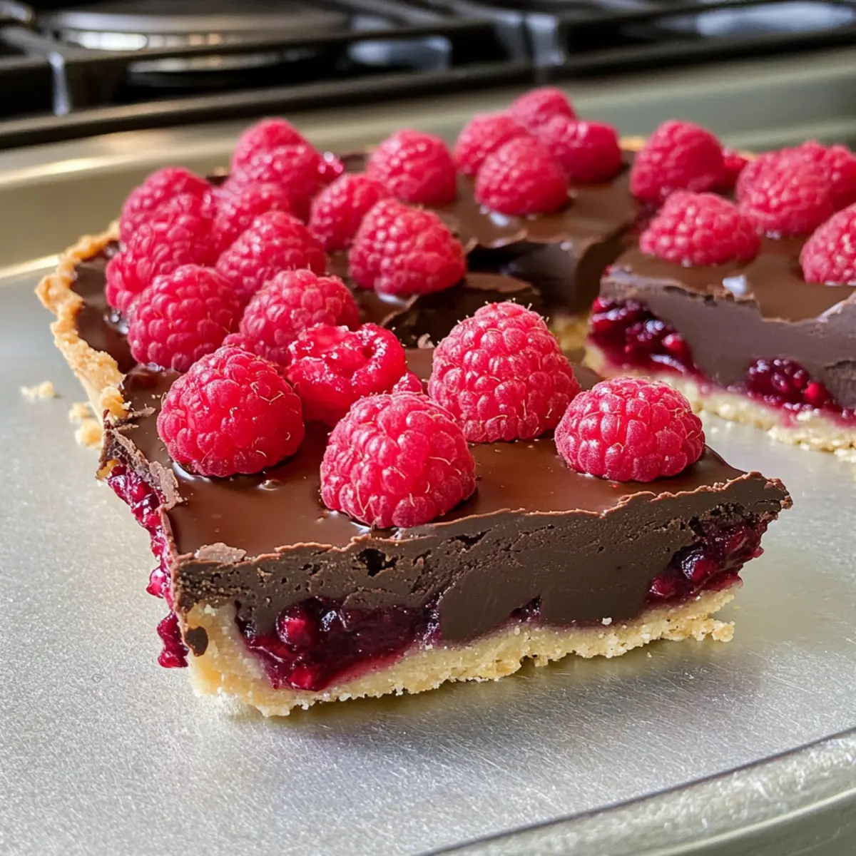 Schokotarte mit Himbeeren: Vegane Genussmomente