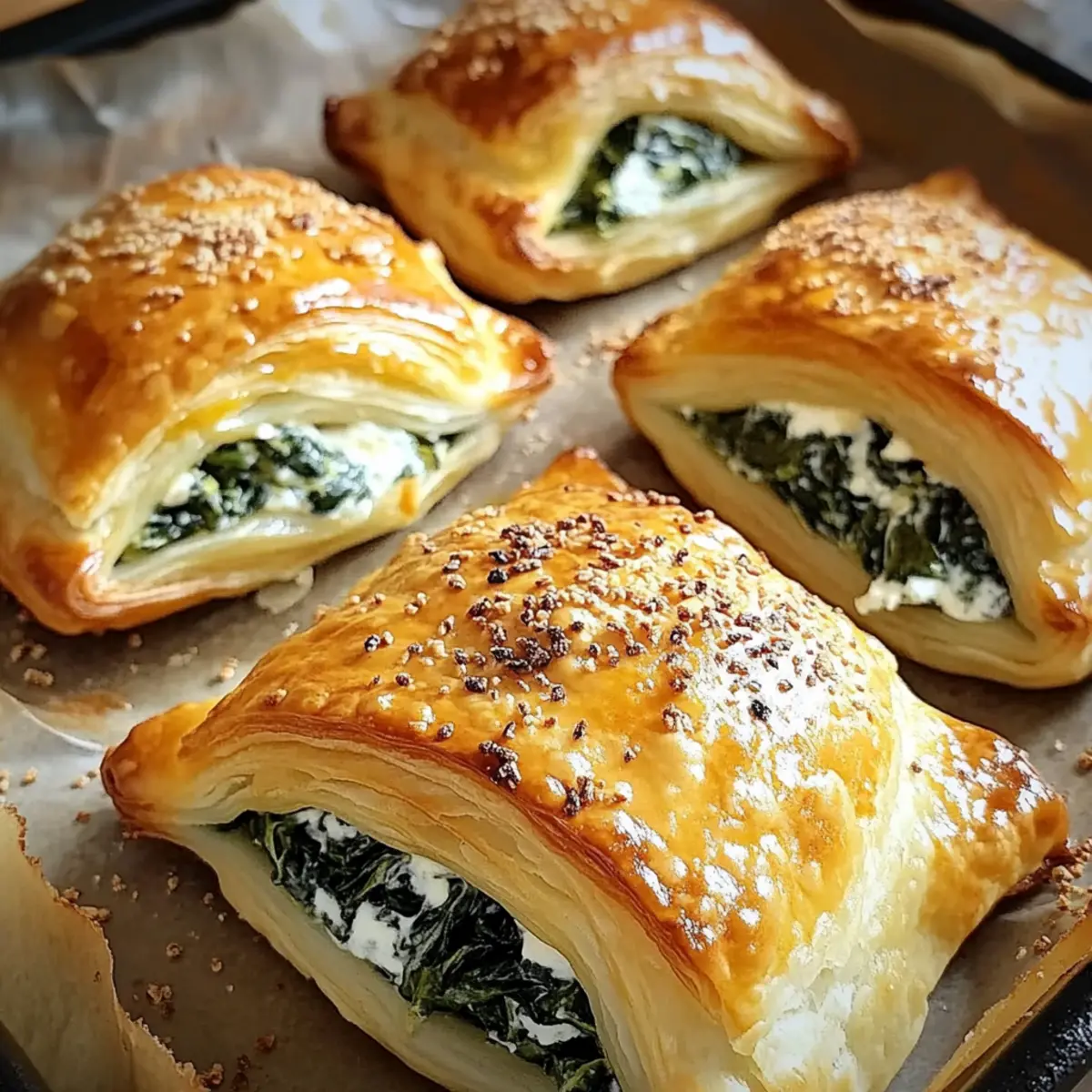 Spinatblätter mit Frischkäse für unwiderstehliche Häppchen
