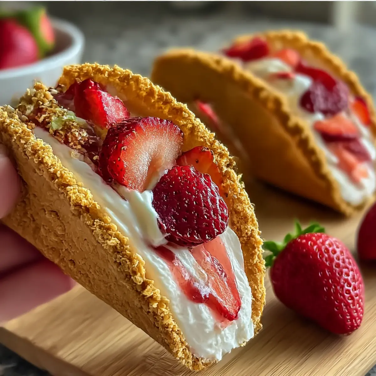 Erdbeer-Crunch-Cheesecake-Tacos: Der perfekte No-Bake Genuss