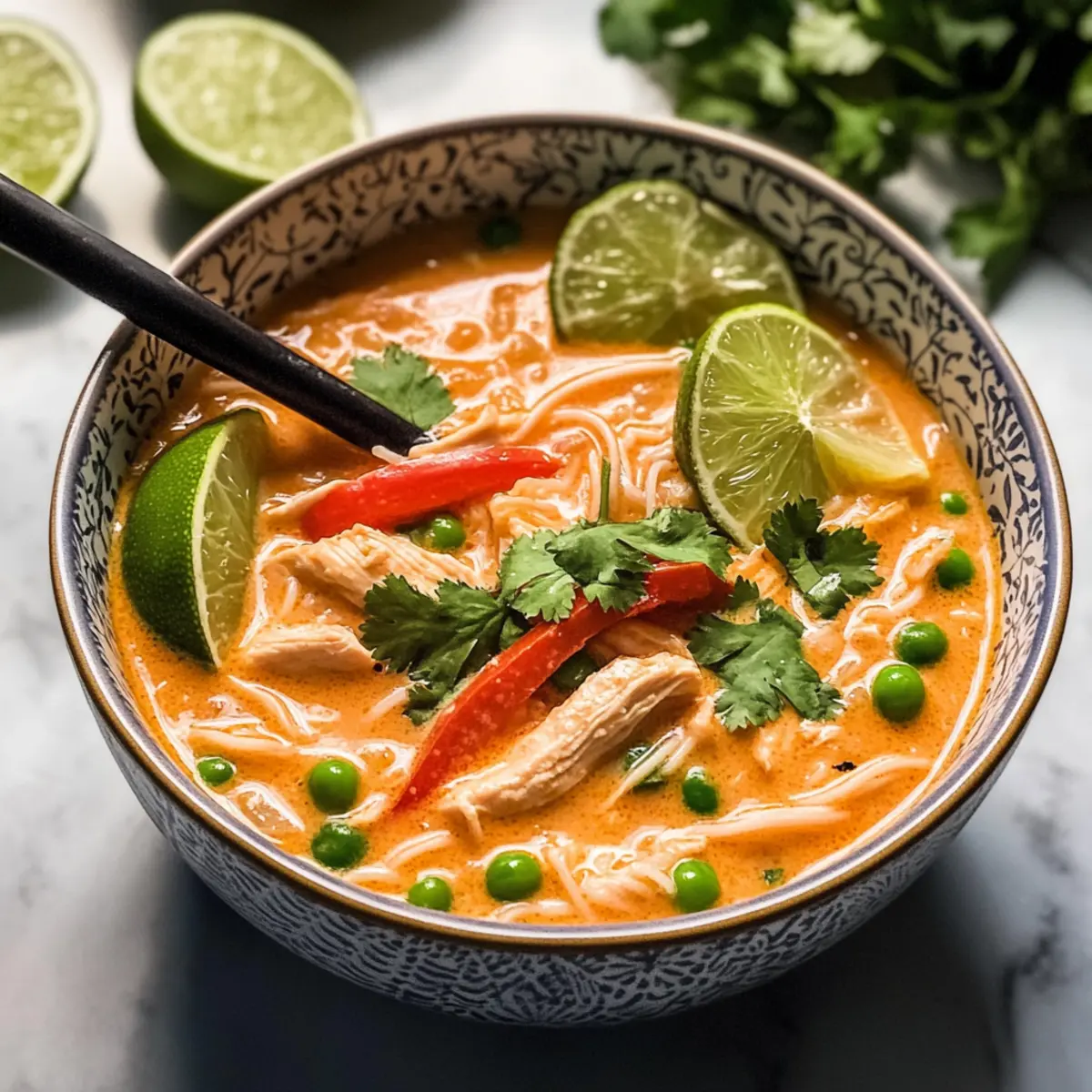 Thailändische Hühnersuppe aus dem Slow Cooker