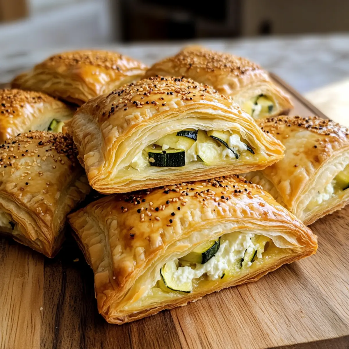 Zucchini-Frischkäse-Taschen für jeden Anlass